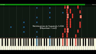 「Réminiscences des Huguenots S412iii」 Meyerbeer • Liszt 【dsynth】 [upl. by Okwu]