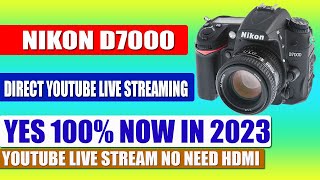 Nikon D7000 Youtube Live Streaming  Nikon D7000 Webcam  How To Go Live Direct From DSLR Camera [upl. by Silrak]