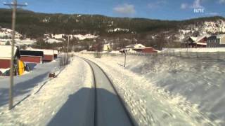 Cab Ride Norway  Trondheim  Bodø Winter Nordland Line [upl. by Aihsa991]