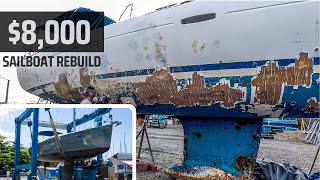 AMAZING 8 Month Boat Transformation  Hurricane Damaged Sailboat  Sailing Wicked 13 [upl. by Hoxsie146]