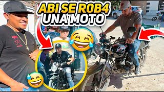 ABI LA SUPO HACER SE LLEVÓ UNA MOTO trabajador de ponchito se la aplicamos PATRON NETO [upl. by Atreb]