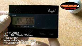 Angelo Digital Humidor Hygrometer [upl. by Byrn253]