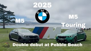 2025 BMW M5 and M5 Touring debut at Pebble Beach with CEO Frank van Meel [upl. by Nylaf]