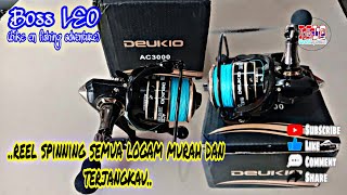 Deukio Spinning Reel Unboxing  Spooling Tutorial  Line Spooling Teknik  Boss LEO [upl. by Netsrejk406]