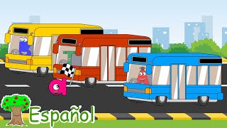 Las Ruedas del Bus  Rima Infantil  El Árbol del Español [upl. by Addis35]