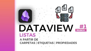 Dataview Básico 1 listar según carpetas etiquetas propiedades  obsidian 2024 [upl. by Dabbs]