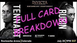 Invicta FC 48 Tennant vs Rubin  Full Card Breakdown amp Predictions [upl. by Atteuqcaj]