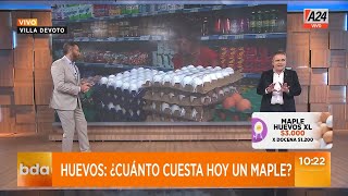 🍳 Aumento de precios ¿Cuánto cuesta hoy un maple de huevo [upl. by Egief]