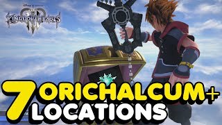 Kingdom Hearts 3  All 7 Orichalcum Locations How To Get All Orichalcum [upl. by Uphemia]