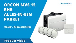 Productvideo  ORCON MVS allesineen euro  Ventilatielandnl [upl. by Arytal]