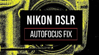 Nikon DSLR Mechanical Autofocus Repair DIY [upl. by Stoops631]