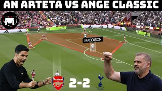 Tactical Analysis  Arsenal 22 Tottenham  Arteta and Ange Go Toe To Toe [upl. by Honeywell]