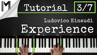 Experience  Ludovico Einaudi  Full Piano Tutorial Part 37 [upl. by Markson]