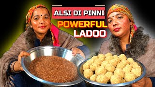 Alsi Pinni Recipe  How to make Alsi Ladoo [upl. by Foulk3]