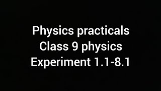 9 class physics practicals complete readings experiment 1181 9classphysics practicals [upl. by Ytirehc788]