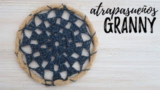 ATRAPASUEÑOS TIPO GRANNY a CROCHET  JardinDeAtrapasueños  Ahuyama Crochet [upl. by Gala]