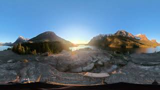 Starlapse amp Sunrise SunPoint Glacier National Park 360 4K [upl. by Aehsan]