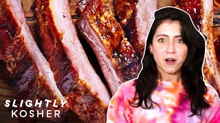 Tess Makes Her Mom’s Favorite Jewish Holiday Beef Brisket  Slightly Kosher [upl. by Aerdnua83]