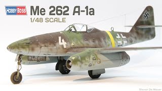 My 148 build of the Me 262 A1a from HobbyBoss 80373  80369 [upl. by Jardena]