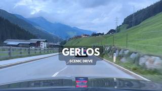 🇦🇹 4k Alpine Driving Gerlos Pass in gloomy weather  Austria Tirol [upl. by Jinny376]