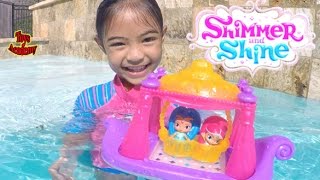 Shimmer and Shine Swing and Splash Genie Boat Unboxing  Toys Academy [upl. by Ailaro]