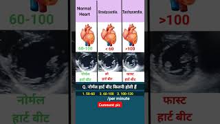 Normal heart beat kitni hoti h l ecg echo shorts [upl. by Gaven]