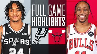 SPURS at BULLS  FULL GAME HIGHLIGHTS  December 21 2023 [upl. by Delbert]