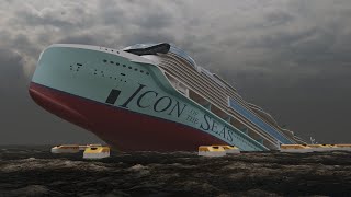 Icon of the Seas  The Sinking  What if scenario [upl. by Icnan]