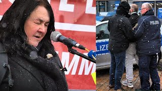 Freiberg  Rednerin auf dem Obermarkt attackiert 07022024 [upl. by Evelina]