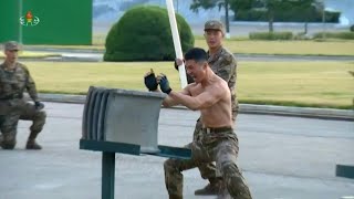 N Korean army gives brutal show of strength bravery and morale  AFP [upl. by Vivian56]