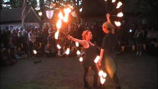 Hoffest 2014 Feuershow auf Gut Sandbeck [upl. by Eelyram]