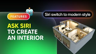 Just Ask Siri Planner 5D using Apple Intelligence to create and edit interior design projects [upl. by Oilut]