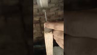 How to Fix Nails in Wood diy wood vedio shorts [upl. by Subocaj]