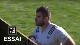 TOP 14  Essai de Gaëtan GERMAIN CAB  Toulon  Brive  J8  Saison 20172018 [upl. by Ahsieket]