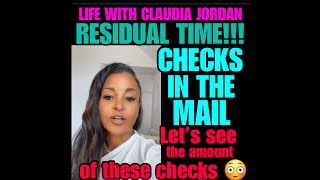 CJ Ep 64 Residual Time This is what our checks look like I’m Claudia Jordan This is my life [upl. by Simeon168]