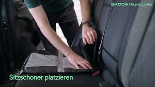 Škoda Original Zubehör – Kindersitz mit Isofix Basisstation einbauen [upl. by Idnic]