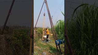 submersible motor lifting machine borewell shorts [upl. by Nasya]