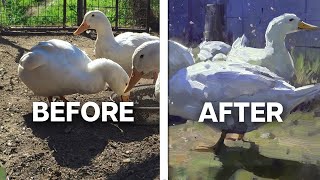 How to Paint Ducks in Oil Paint [upl. by Bust357]