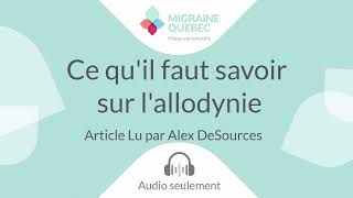 Ce quil faut savoir sur lallodynie [upl. by Nilloc]