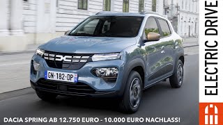 Dacia Spring ab 12750 Euro 10000 Preisnachlass bei Elektroautos Der Preiskampf hat begonnen [upl. by Reeve793]