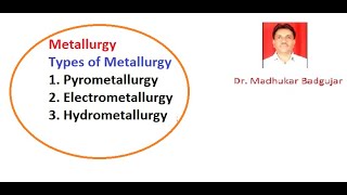 Metallurgies Types of Metallurgies Pyrometallurgy Electrometallurgy amp Hydrometallurgy [upl. by Aibonez726]