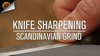 Knife Sharpening Basics Scandinavian Grind [upl. by Zoba]