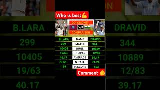 Brian Lara vs Rahul Dravid The Ultimate Cricket Showdown [upl. by Segal]