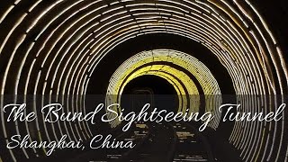 The Bund Sightseeing Tunnel  Shanghai China HD [upl. by Aidualc234]