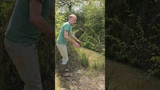 Steep sided shallow end of the pond permaculture landscaping woodland adventure nature [upl. by Nilkcaj]