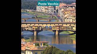 Iconic Ponte Vecchio Bridge Florence Italy youtube ytshorts youtubeshorts [upl. by Sirac]