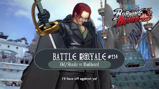 Battle Royale 114  Divine Departure  KidShanks vs Blackbeard  One Piece  Burning Blood [upl. by Naoma]