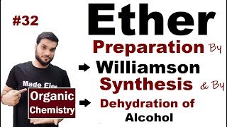 Ether ROR Preparation by Dehydration of Alcohol amp by Williamson Synthesis  NEET JEE  L32 [upl. by Marget]