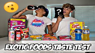 EXOTIC FOODS TASTE TEST ft kbreeezo SMOKE SHOP EDITION 😱 [upl. by Adnuahsal]