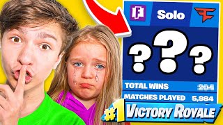 FaZe H1ghSky1 EXPOSED Little Sisters Fortnite Stats 6 YEAR OLD [upl. by Britton314]